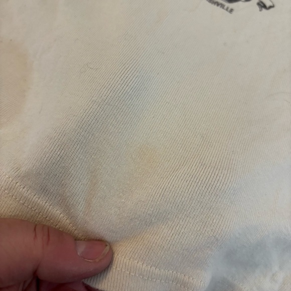 Brandy Melville John Galt Nashville Cream Short Sleeve Baby Tee with Graphic - Picture 2 of 5